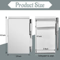 Metal Pocket Notebook with Pen and Refillable Paper