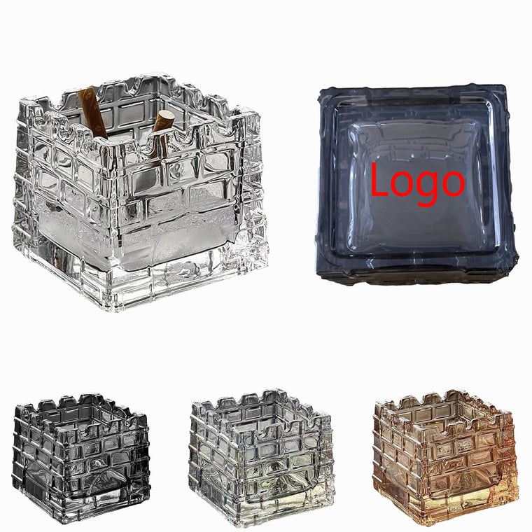 Castle Glass Ashtray for Home & Office