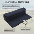 Premium Waffle Microfiber Golf Towel With Clip