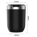 With Lid Windproof LED Light Portable Car Ashtray Trash