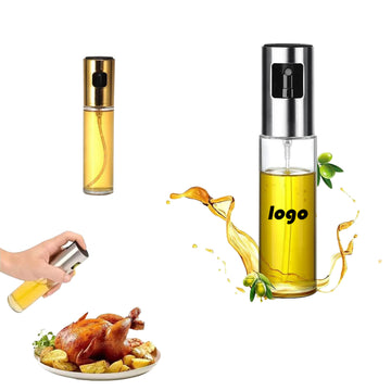 Pump-Action Glass Oil Spray Bottle