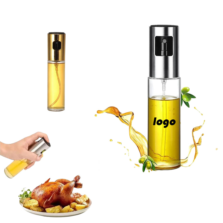 Pump-Action Glass Oil Spray Bottle