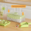 Double Layer Ice Tray For Press Type With Box And Shovel