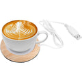 Round Desktop Usb Cup Warmer Coffee Mug Warmer For Office