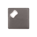 2 in 1 Square Leather Coaster Bottle Opener