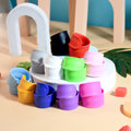 Rainbow Silicone Slap Bracelets