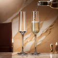 Elegant Crystal Champagne Flute Glass