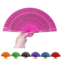 8" Wooden Handheld Folding Fan