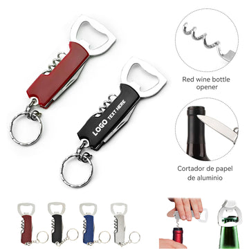 Multifunctional Bottle Opener Keychain