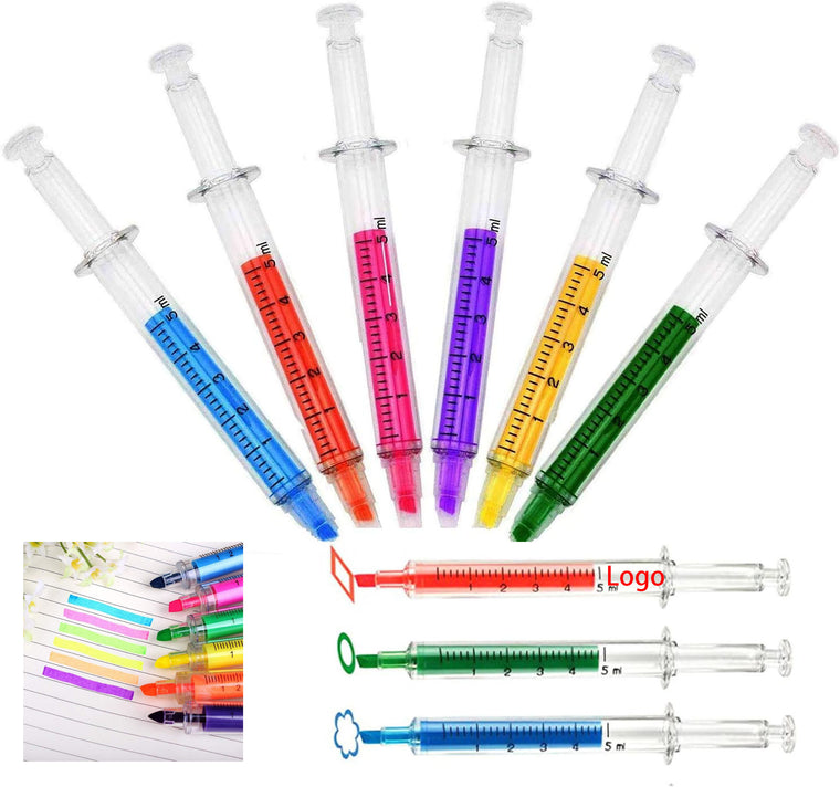 Multi Color Highlighter Syringe Pens