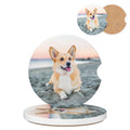Full Color Custom Ceramic Absorbent Car Coasters
