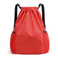 Waterproof Drawstring Backpack With Mesh Pockets