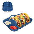 Reusable Silicone Taco Holder With Handle & Dividers