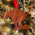 Poop Dog Christmas Tree Decoration Pendant Wooden