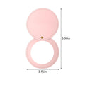 Pu Leather Rotating Round Portable Dressing Mirror