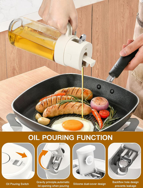 19 oz Oil Dispenser With Sprayer