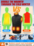 Electric Heated Vest with 3 Heat Levels 9 Heating Zones
