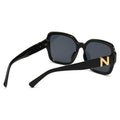 Unisex Retro Square Frame UV Protective Sunglasses
