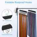 Wooden Belt Hanger Rack With 14 Hooks