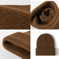 Unisex Slouchy Knit Cuffed Beanie Soft Hats Warm Winter Cap