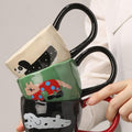 11.5oz Novelty Cute Big Handle Ceramic Coffee Mug