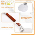 Stainless Steel Pizza Spatula Peel Shovel With Wooden Handle
