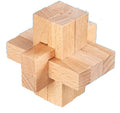 Beech Wood Luban Lock Puzzle Toy