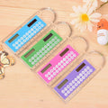 Mini Multifunctional Plastic Ruler And Solar Calculator