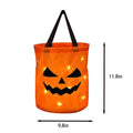LED Light Orange Pumpkin Buckets