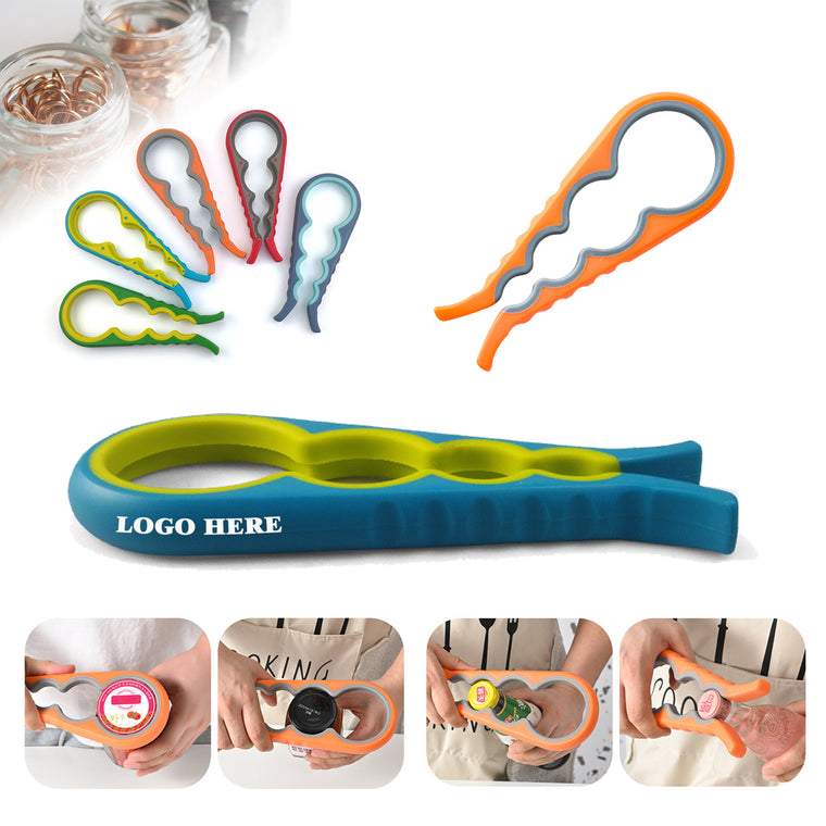 4-in-1 Multifunctional Jar Opener for Different Lid Sizes