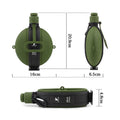 19.8OZ Outdoor Foldable Silicone Water Bottle With Compass