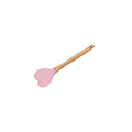 Creative Heart-Shaped Wooden Handle Silicone Spoon
