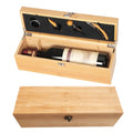 Bamboo Wood Wine Box Kits With Wine Tools And Accessories