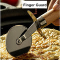 Pizza Cutter With Bamboo Handle