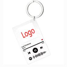Customizable Acrylic Music Keychain