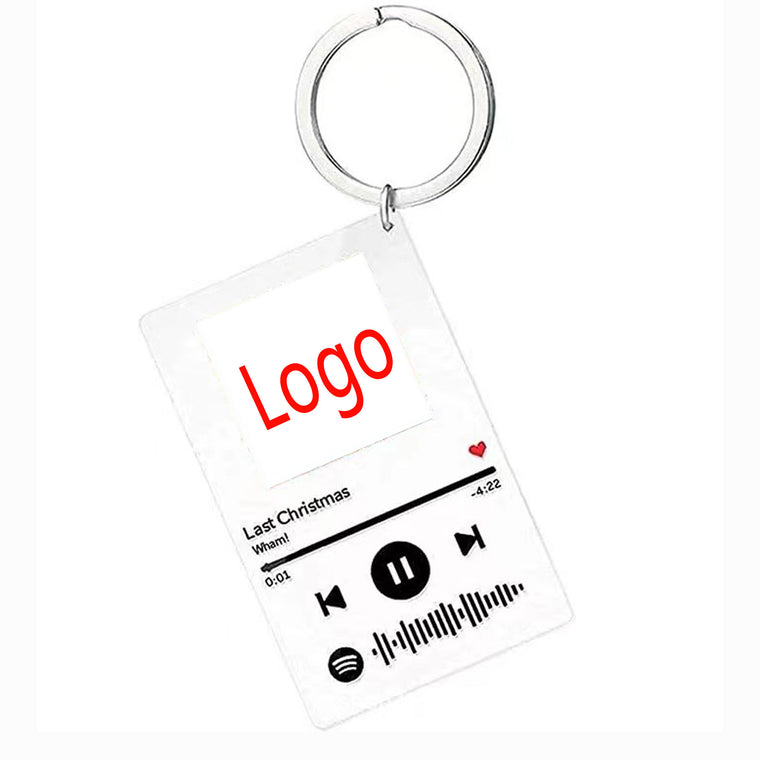 Customizable Acrylic Music Keychain