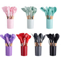 12-Piece Non-Stick Silicone Kitchen Set With Wooden Handles