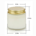 Frosted Glass Scented Candle Jar