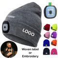 USB Rechargeable Beanie Hat with LED Light