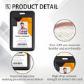 Sliding ID Badge Holder with Clear Window