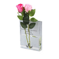 Modern Acrylic Clear Book Shaped Vase For Home Office Hotel