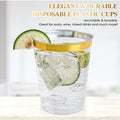 10 Oz Disposable Gold-Rimmed Airline Cup