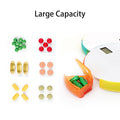Round Portable Alarm Digital Pill Box/ Weekly Pill Organizer
