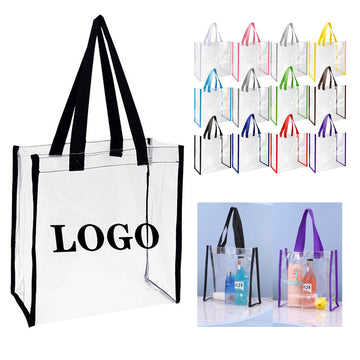 Pvc Clear Stadium Tote Bag