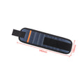3-Row Magnetic Tool Wristband W/ 9 Strong Magnets & Pocket