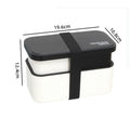 Microwaveable Double Layer Lunch Container Bento Lunch Box