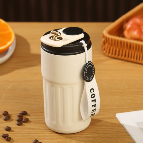 16oz Striped Insulated Coffee Mug