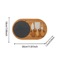 Bamboo Rock Cheese Board Set