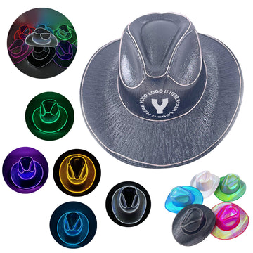 Led Lighting Laser Cowboy Hat