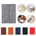 A5 Leather Three-fold Business Loose-Leaf Notebook
